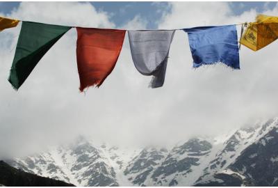 Drapeaux de prière Inde